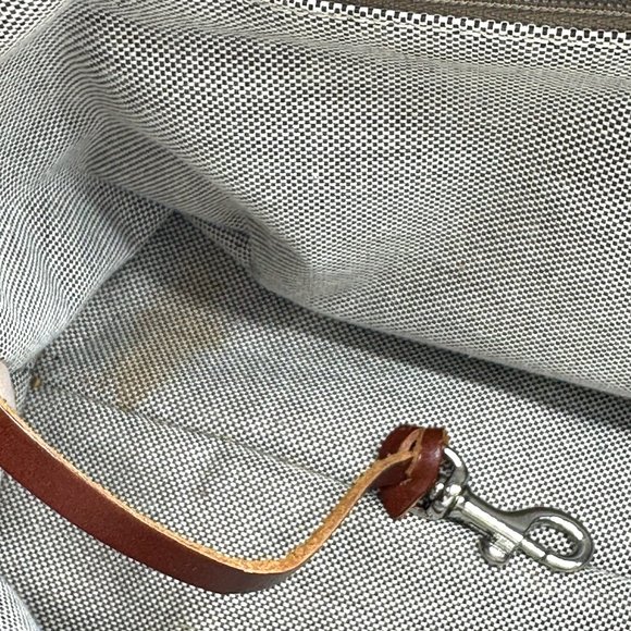 Vintage DOONEY & BOURKE Y2K Sig Double Pocket Denim Canvas Satchel - Picture 14 of 16